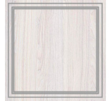 Шкаф 2-х дверный зеркальный Неаполь Ясень анкор светлый (патина "серебро")