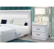 Тумба прикроватная Неаполь Ясень анкор светлый (патина "серебро")